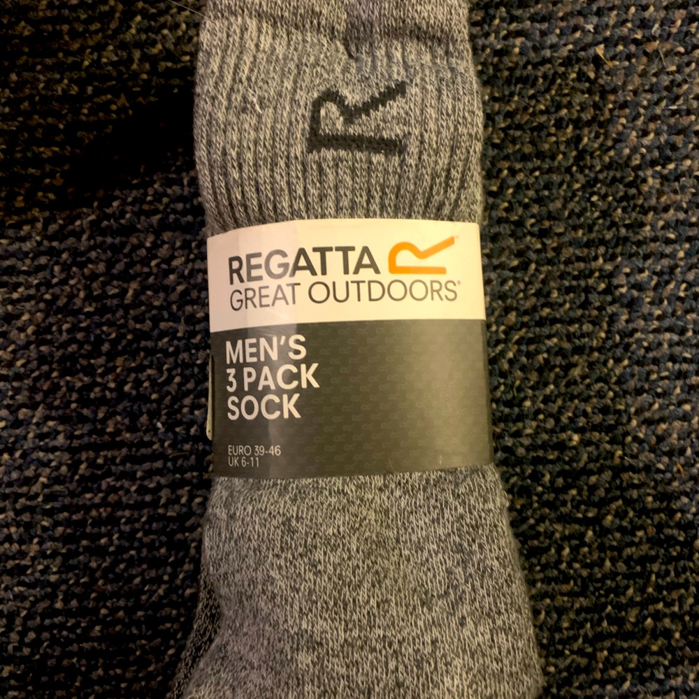 Regatta, great outdoors men’s three pack sock